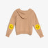 Boyfriend Zip Hoodie Smiley Patch Ferris